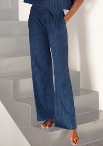 Lascana, LASCANA Homewearhose, (1 tlg.), LASCANA Homewearhose -Lounge-/Strickhose mit weitem Bein und seitlichen Taschen, Loungewear
