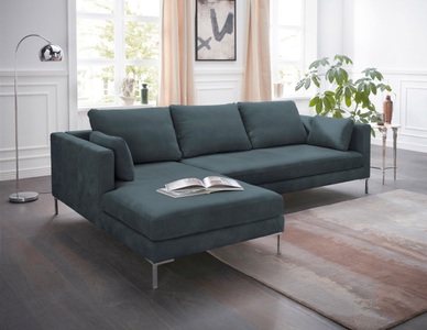 Alte Gerberei, Alte Gerberei Ecksofa »Marinus«, mit schmalen Lehnen, inklusive Rückenkissen & Armlehnkissen, Alte Gerberei Ecksofa »Marinus, L-Form«, inkl. Rückenkissen, Ottomane wahlweise rechts oder links