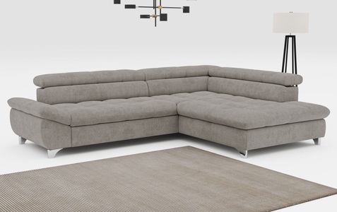 COTTA Ecksofa »Gemini L-Form«, mit Kopfteilverstellung, wahlweise mit Bettfunktion