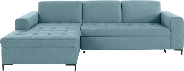 GOODproduct Ecksofa »Grazzo«, hochwertige Stoffe aus recyceltem Material, Steppung im Sitzbereich, wahlweise mit Bettfunktion und Bettkasten