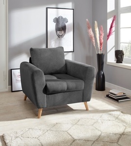 ANDAS, andas Sessel »Blackburn Luxus«, mit besonders hochwertiger Polsterung für bis zu 140 kg Belastbarkeit, Home affaire Sessel »Blackburn II«, Passend zu der Garnitur, mit Kaltschaumpolsterung bis 140 kg belastbar