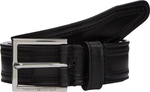 Tommy Hilfiger Ledergürtel »HUDSON EMBOSS LEATHER 3.0«, Grössenverstellbar