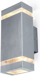 LUTEC, Lutec FOCUS 5605024001 Außenwandleuchte LED GU10 Edelstahl, Lutec FOCUS 5605024001 Außenwandleuchte LED GU10 Edelstahl