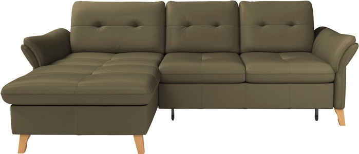 sit&more Ecksofa »Göteborg«, Sitztiefenverstellung und Federkern, wahlweise mit Bettfunktion