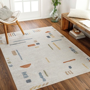 Surya, Surya Teppich »Modern«, rechteckig, als Küchenteppich geeignet, Surya Teppich »KITTILA«, rechteckig, 5 mm Höhe, Maschinenwaschbar, Boho Kurzflor Wohnzimmerteppich, Schlafzimmer
