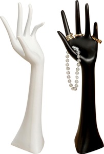 Boltze, BOLTZE Schmuckständer »Hand« (Set, 2-tlg.), my home Schmuckständer »Hand«, (Set, 2 St.), in den Farben weiss und schwarz