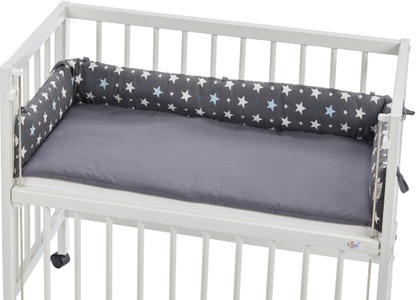 tiSsi, tiSsi ® Nestchen Sterne grau, tiSsi® Bettnestchen, Made in Europe