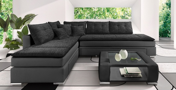 INOSIGN, INOSIGN Ecksofa »Night & Day«, mit Dauer-Schlaffunktion, INOSIGN Ecksofa »Night & Day L-Form mit Dauer-Schlaffunktion ohne Armlehnen«, mit Boxspring-Bettfunktion 180x200 cm und Bettkasten, Dauerschläfer!