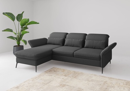 sit&more Ecksofa »Emely«, mit Sitztiefenverstellung optional mit Bettfunktion und Bettkasten