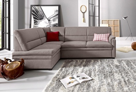 RAUM.ID, RAUM.ID Ecksofa, sit&more Ecksofa »Pisa L-Form«, mit Federkern, wahlweise mit Bettfunktion