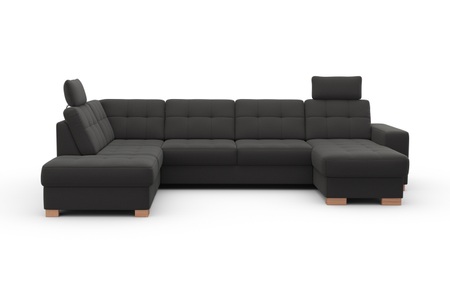 SIT&MORE, sit&more Wohnlandschaft, wahlweise mit Bettfunktion und Bettkasten, sit&more Wohnlandschaft »Quincy U-Form«, wahlweise mit Bettfunktion und Bettkasten