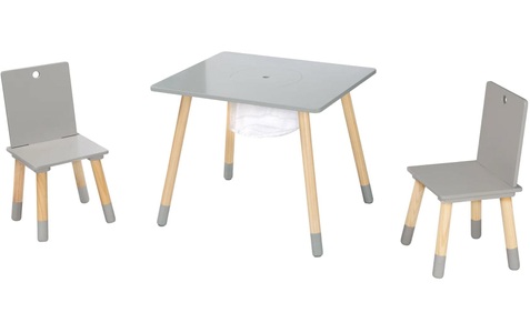 Roba, roba Sitzgruppe mit Aufbewahrungsnetz grau, roba® Kindersitzgruppe »Sitzgruppe mit Aufbewahrungsnetz«