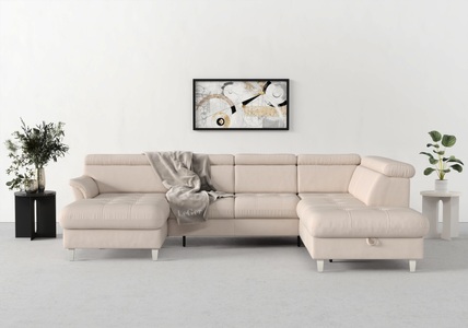 sit&more Wohnlandschaft, inklusive Kopfteilverstellung, wahlweise mit Bettfunktion und Bettkasten