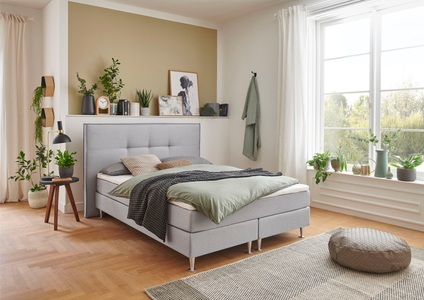 ATLANTIC home collection Boxbett, mit Taschenfederkern-Matratze und Topper