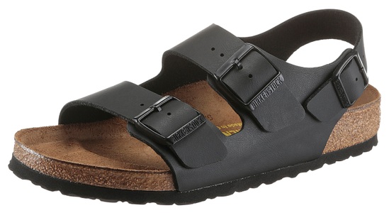 Birkenstock, Birkenstock Sandale »MILANO«, Birkenstock - Milano R, für Herren, Schwarz, Größe 42