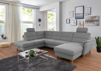 Home affaire Wohnlandschaft »Palmera«, Federkern, wahlweise mit Bettfunktion und mit/ohne Stauraum