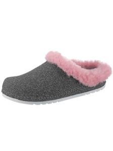 MUBB, Mubb Pantolette mit flauschigem BEsatz, MUBB Pantolette