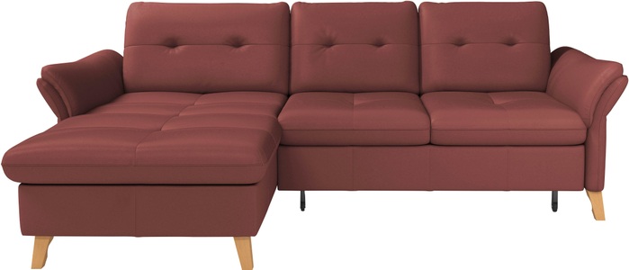 sit&more Ecksofa »Göteborg«, Sitztiefenverstellung und Federkern, wahlweise mit Bettfunktion
