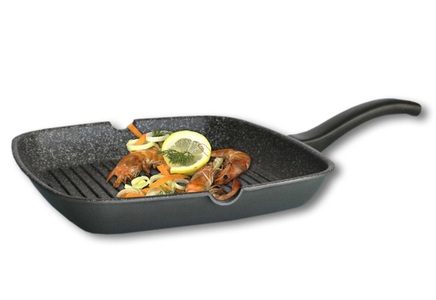 Stoneline, STONELINE Grillpfanne (1-tlg.), STONELINE Grillpfanne, Aluminium, (1 tlg.), Induktion