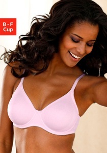 Lascana, LASCANA T-Shirt-BH, LASCANA T-Shirt-BH »perfect basic« mit Bügel, ohne Schale, Basic Dessous