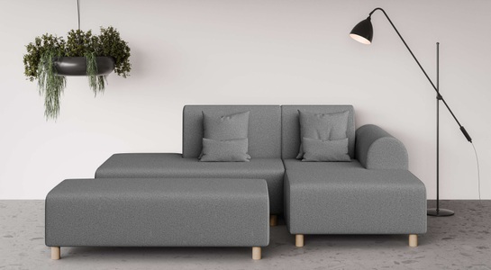 INOSIGN Ecksofa »Suyala«, L-Form mit Hocker
