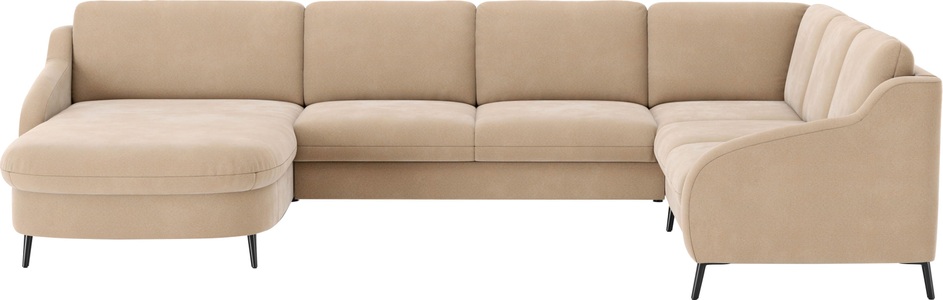 sit&more Wohnlandschaft »Soul U-Form«, wahlweise mit Bettfunktion und Bettkasten oder Schubkasten