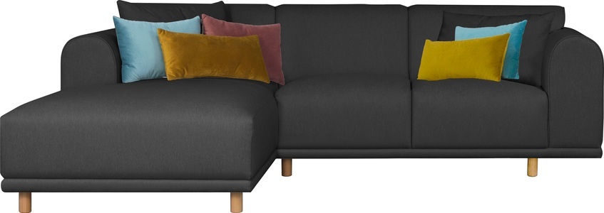 ANDAS, andas Ecksofa »Maroon«, in skandinavischem Design, mit losen Kissen, GOODproduct Ecksofa »Maroon L-Form« in skandinavischem Design, mit losen Kissen