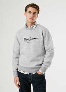 Pepe Jeans Sweatshirt »MACBETH MELANGE CREW«, Rundhalsausschnitt, Logo