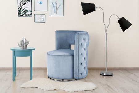 Kayoom Drehsessel »Sessel Drehsessel Beverly 125«, (1 St.), rund, glamourös, gesteppt