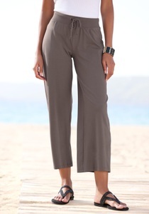 BEACHTIME, Beachtime 7/8-Strandhose, Beachtime 7/8-Strandhose aus weichem Jersey, Wide-Leg, Jogginghose, Relaxhose