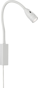 FISCHER & HONSEL, FISCHER & HONSEL Bettleuchte »Sten«, LED-Modul, Warmweiss, LED-Wandleuchte Sten mit Gestensteuerung, weiß