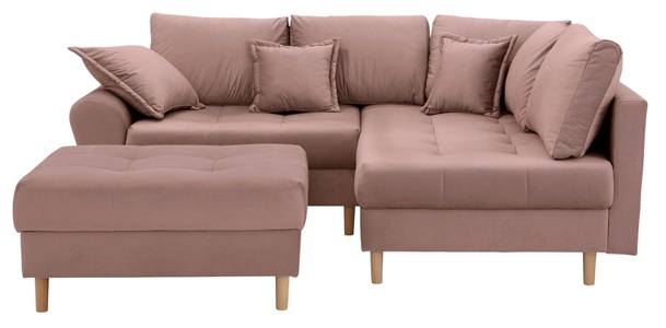 Home affaire Ecksofa »Rice«, incl. Hocker, mit Federkern