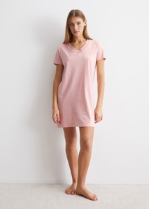 Marc O'Polo Jerseykleid, V-Ausschnitt, Kurzarm