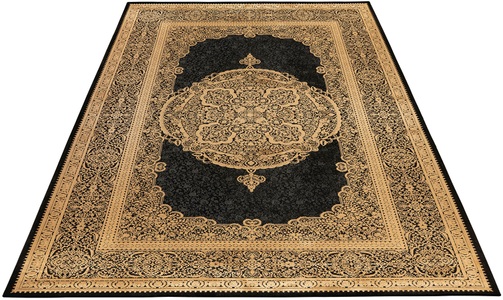 Obsession, Obsession Teppich »My Palace of Obsession 160«, rechteckig, 10 mm Höhe, Kurzflor, Orient-Optik, besonders hohe Knotendichte, Obermaterial: 85% Viskose, ideal im Wohnzimmer & Schlafzimmer, Obsession Teppich »My Palace of Obsession 160«, rechteckig, 10 mm Höhe, Orient-Optik, besonders hohe Knotendichte, Material: 85% Viskose