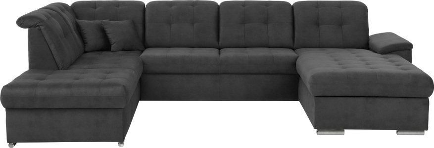 exxpo - sofa fashion, exxpo - sofa fashion Wohnlandschaft, (4 St.), 6x Kopfteilverstellung, Wahlweise mit Bettfunktion und Bettkasten, exxpo - sofa fashion Wohnlandschaft »Durango, aufwendige Sitz- und Rückenverarbeitung, bequem, U-Form« inkl. Kopfteilverstellung, wahlweise mit Bettfunktion und Bettkasten