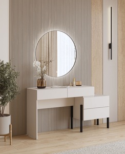 Home affaire Schminktisch »Jukon, Breite 143 cm, moderner Schminktisch«, (ohne Spiegel), Schminktisch, grifflos mit 4 SK