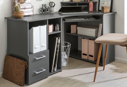 undefined, Schreibtisch »Sam«, Breite 137 cm, mit Tastaturauszug und Towerfach, VOGL Möbelfabrik Schreibtisch »Sam«, Breite 137 cm, mit Tastaturauszug und Towerfach