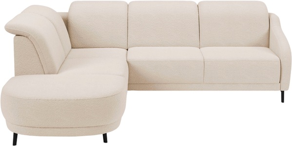 sit&more Ecksofa »Blues L-Form« wahlweise mit Klapptisch und USB
