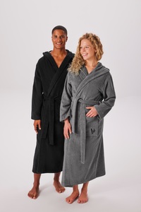Bruno Banani Unisex-Bademantel »Robby, ideal für Sauna & Spa, Standardlänge & Überlänge« 1 Stk. tlg., Damen & Herren Bademäntel, Baumwolle, mit Taschen, Sauna, XS-3XL