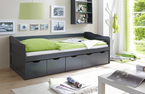 TICAA, Ticaa Funktionsbett »Maria« mit 5 Schubkästen, Kiefer, Ticaa Funktionsbett »Maria«, mit 5 Schubkästen, wahlweise mit Matratze