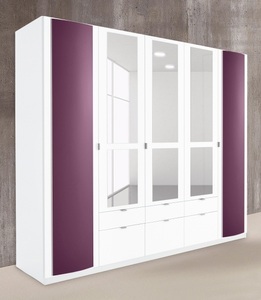 priess, priess Kleiderschrank, mit gerundeten Elementen auf den Aussentüren, priess Kleiderschrank, mit gerundeten Elementen auf den Aussentüren