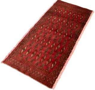 MorgenLand, morgenland Wollteppich »Turkaman Teppich handgeknüpft rot«, rechteckig, 8 mm Höhe, morgenland Wollteppich »Turkaman Teppich handgeknüpft rot«, rechteckig, 8 mm Höhe