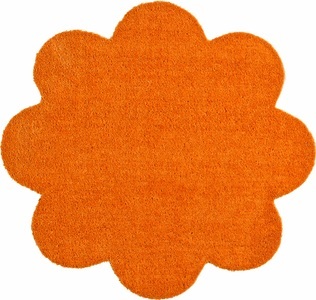 Hanse Home, Fussmatte, Blume, Hanse Home, »Deko Soft«, waschbar, getuftet, HANSE Home Fussmatte »Deko Soft, Türmatte«, blumenförmig, 7 mm Höhe, waschbar, Unifarben Design, Rutschfest,Robust, Pflegeleicht, Saugfähig