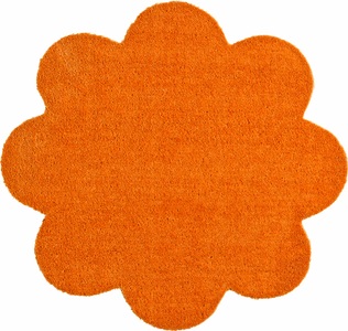 Hanse Home, Fussmatte, Blume, Hanse Home, »Deko Soft«, waschbar, getuftet, HANSE Home Fussmatte »Deko Soft, Türmatte«, blumenförmig, 7 mm Höhe, waschbar, Unifarben Design, Rutschfest,Robust, Pflegeleicht, Saugfähig