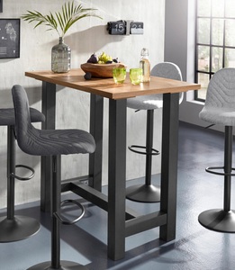 undefined, Bartisch, Mäusbacher Bartisch, Gestell in U-Form (Breite 120, 140 oder 160 cm)