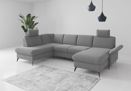 Home affaire Wohnlandschaft »Rochelle«, wahlweise mit Bettfunktion, Bettkasten und Armteilverstellung
