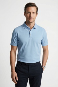 OLYMP Poloshirt aus hochwertigem Leinen, unifarben