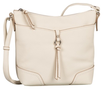 Tom Tailor, Tom Tailor Damen Crossbody Bag ONE Size, TOM TAILOR Umhängetasche »Imeri«, weiches Lederimitat mit 2-tone-Effekt, Ziernähten und Dekoanhänger