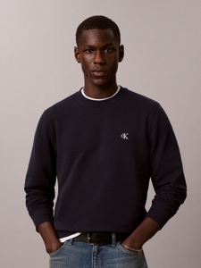 Calvin Klein Jeans Sweatshirt, Rundhalsuasschnitt, Regular Fit, Logo-Stickerei