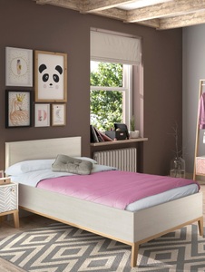 CONFORAMA, Bett ALIKA Weiss 90x200 cm, Gami Jugendbett »Alika«, Einzelbett, Kinderbett